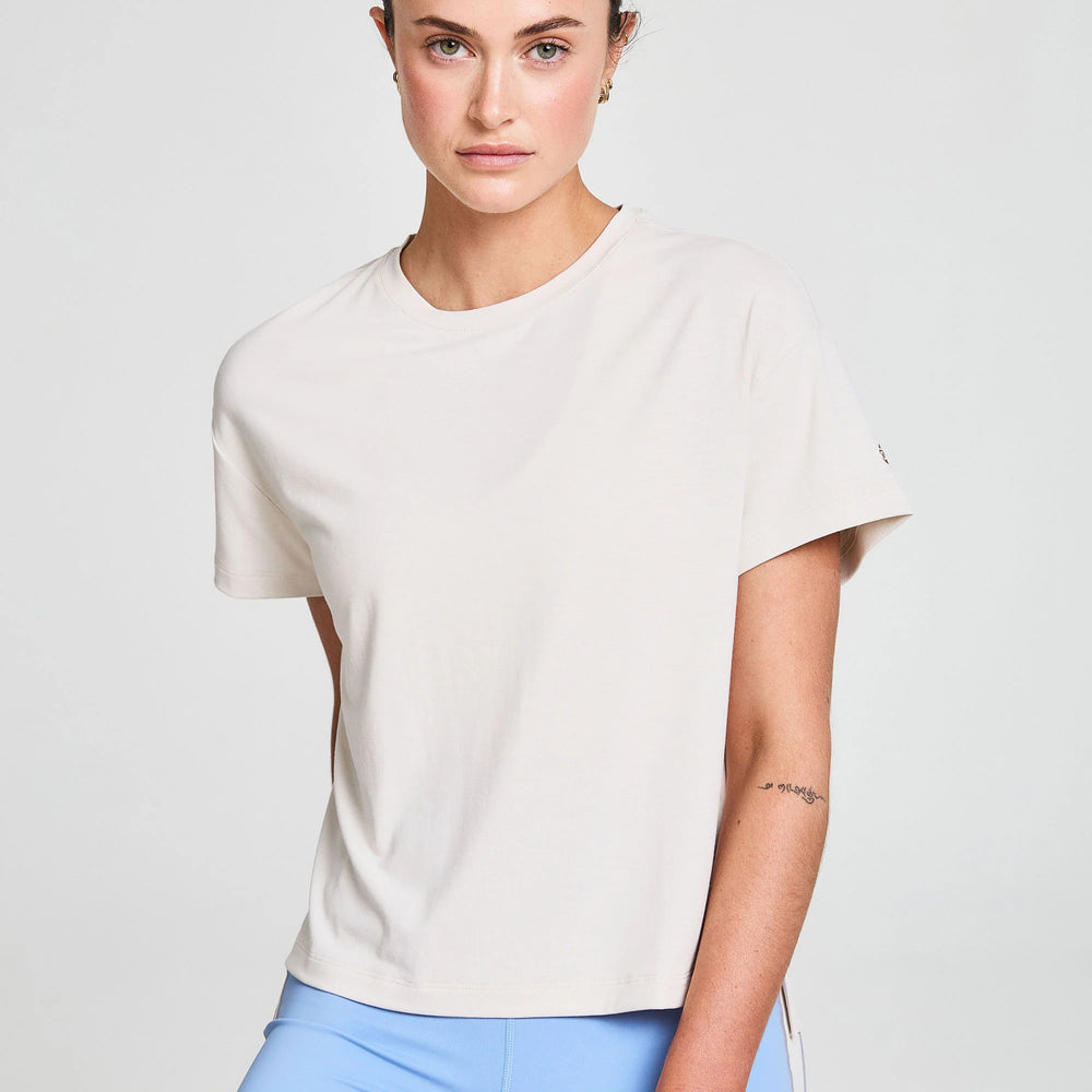 BAHE Zephyr Everyday Crew Neck Tee - Coconut