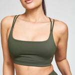 BAHE Dinamica Strappy Active Bra - Khaki