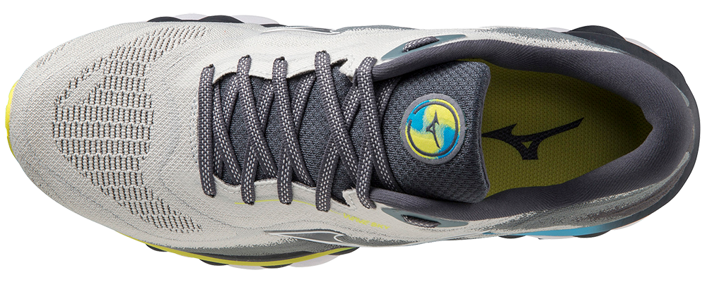 Mizuno Men's Wave Sky 7 - Pearl Blue/White/Bolt 2 (Neon)