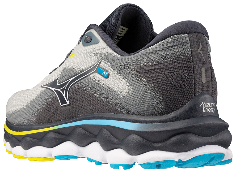 Mizuno Men's Wave Sky 7 - Pearl Blue/White/Bolt 2 (Neon)