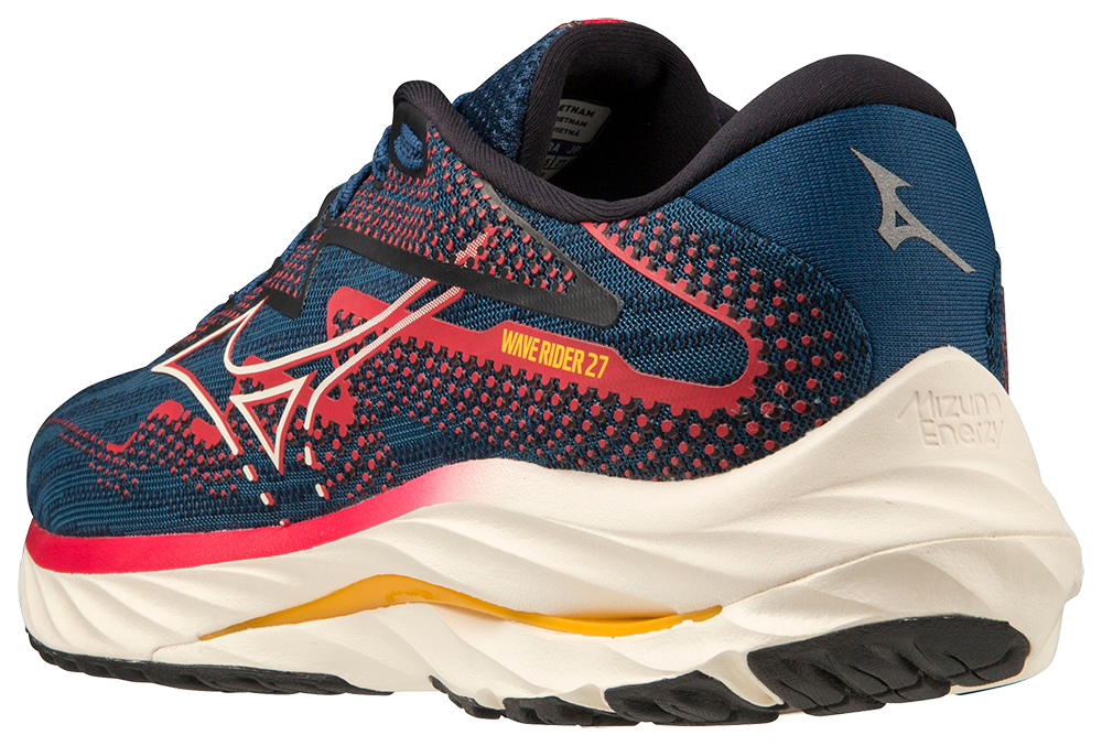 Mizuno Men's Wave Rider 27 - Blue Opal/Papyrus/Ski Patrol