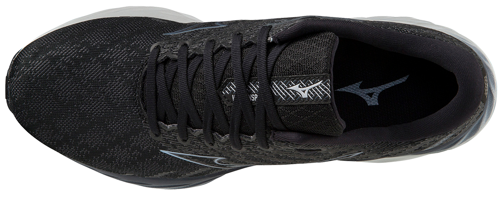 Mizuno Men's Wave Inspire 19 2E - Black/Glacial Ridge/Illusion Blue