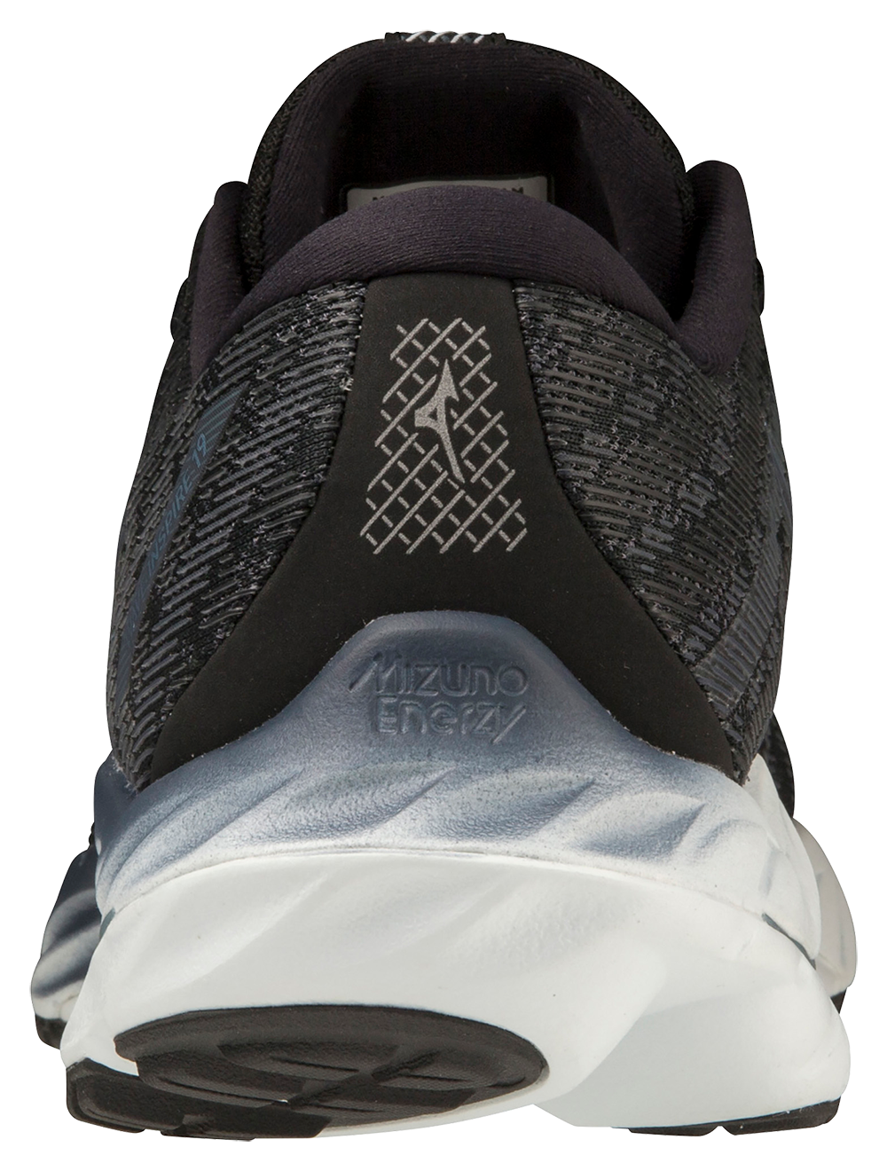 Mizuno Men's Wave Inspire 19 2E - Black/Glacial Ridge/Illusion Blue