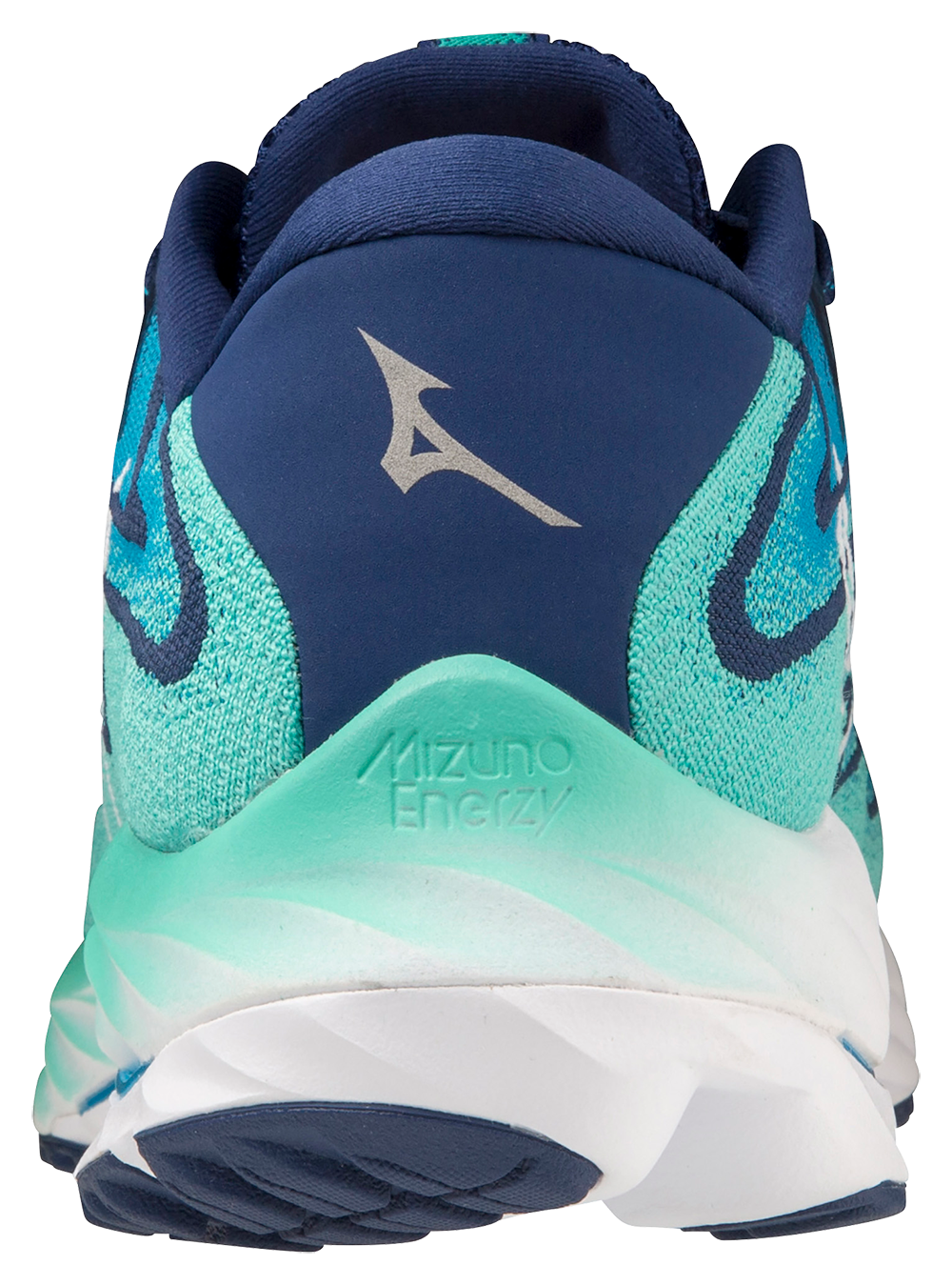 Mizuno Men's Men's Wave Rider 27 SSW - Atlantis/White/Blue Depths