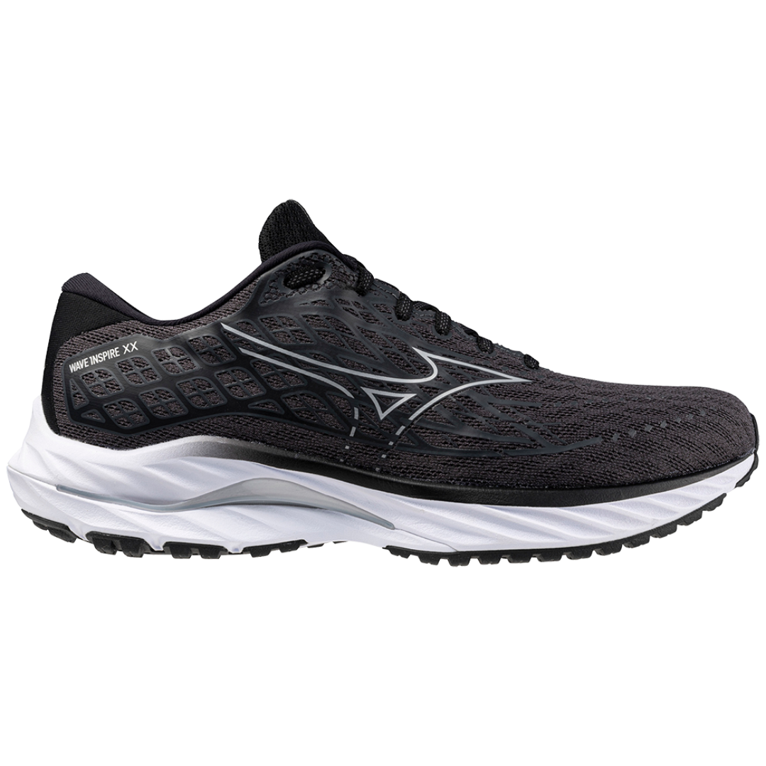 Mizuno Men's Wave Inspire 20 2E - Ebony/White/Black