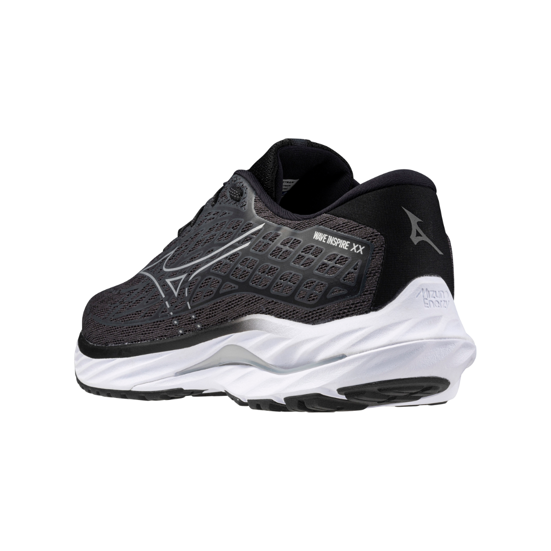 Mizuno Men's Wave Inspire 20 2E - Ebony/White/Black