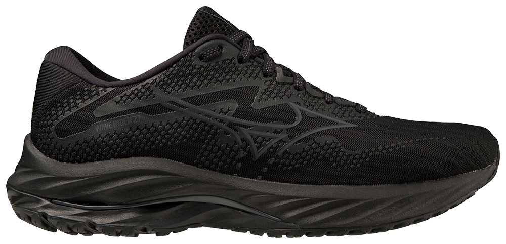 Mizuno Women's Wave Rider 27 D - Black/Ebony/Black