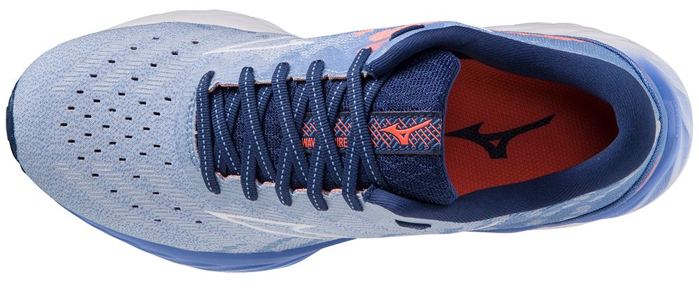 Mizuno Women's Wave Inspire 19 SSW - Blue Henon/White/Neon Flame