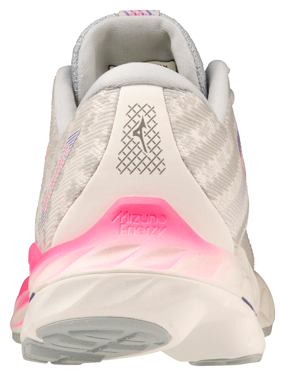Mizuno Women's Wave Inspire 19 - Snow White/Sakura Glow/Purple Punch