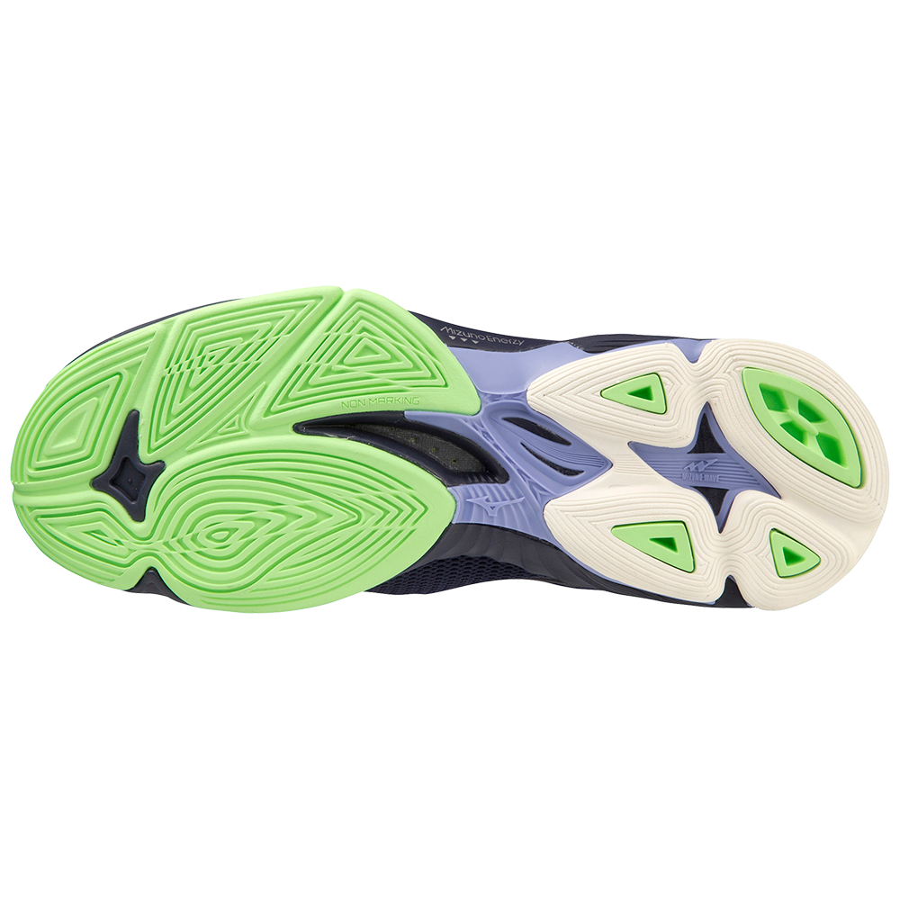 Mizuno Men's Wave Lighting Z7 - Evening Blue/Techno Green/Iolite