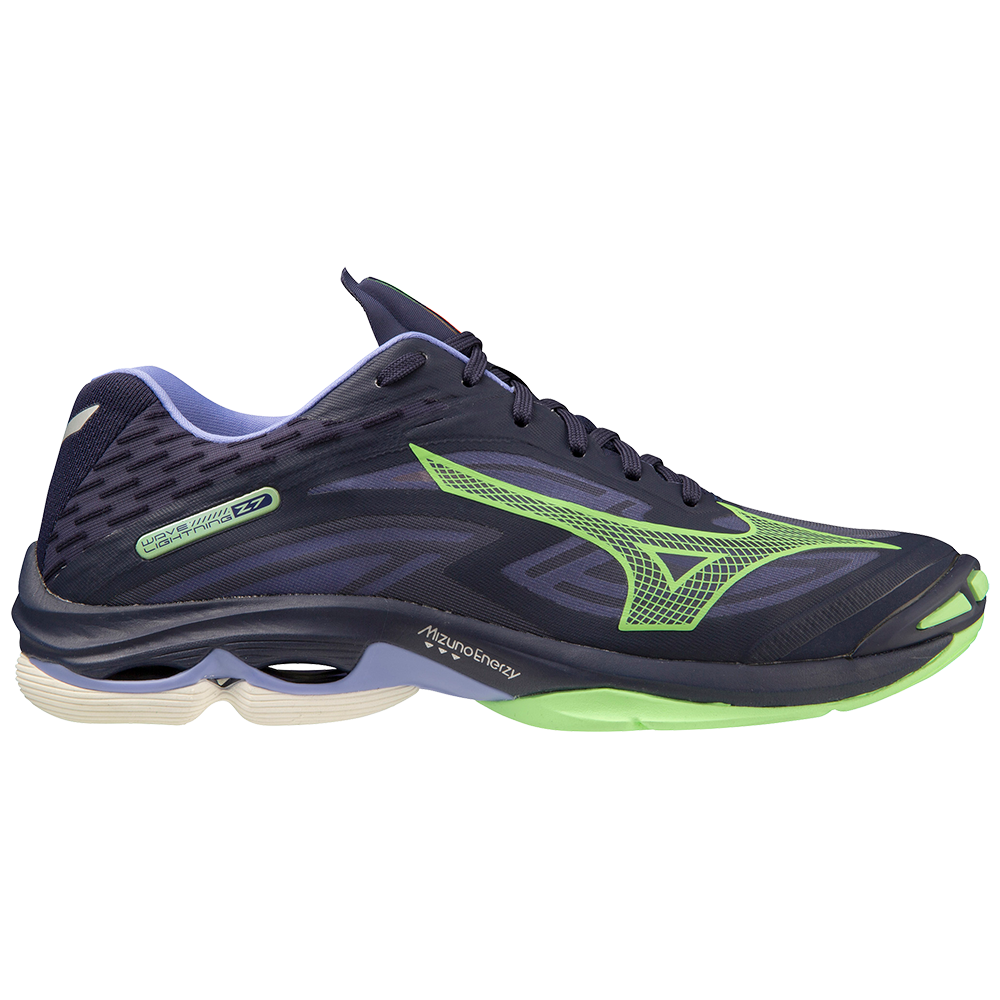 Mizuno Men's Wave Lighting Z7 - Evening Blue/Techno Green/Iolite