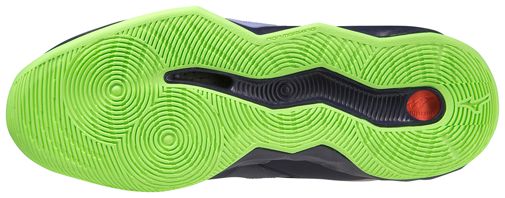 Mizuno Unisex's Wave Dimension - Evening Blue/Techno Green/Iolite