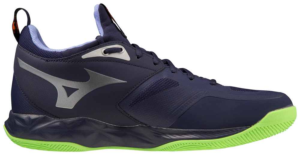 Mizuno Unisex's Wave Dimension - Evening Blue/Techno Green/Iolite