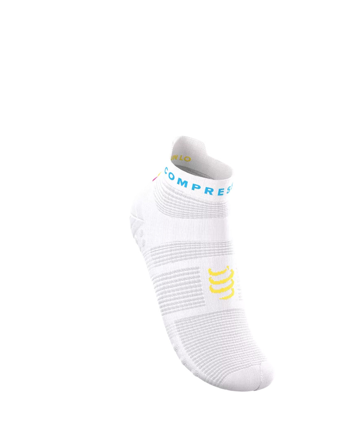Compressport Unisex's Pro Racing Socks v4.0 Run Low Ironman 2026 L2 - White