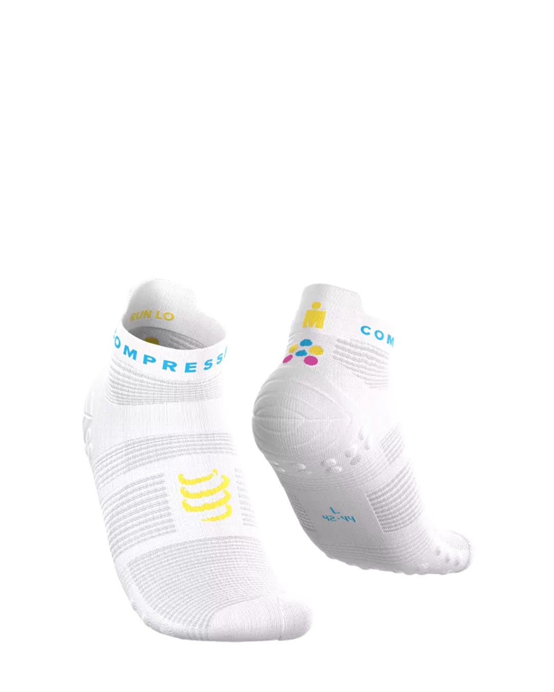 Compressport Unisex's Pro Racing Socks v4.0 Run Low Ironman 2026 L2 - White