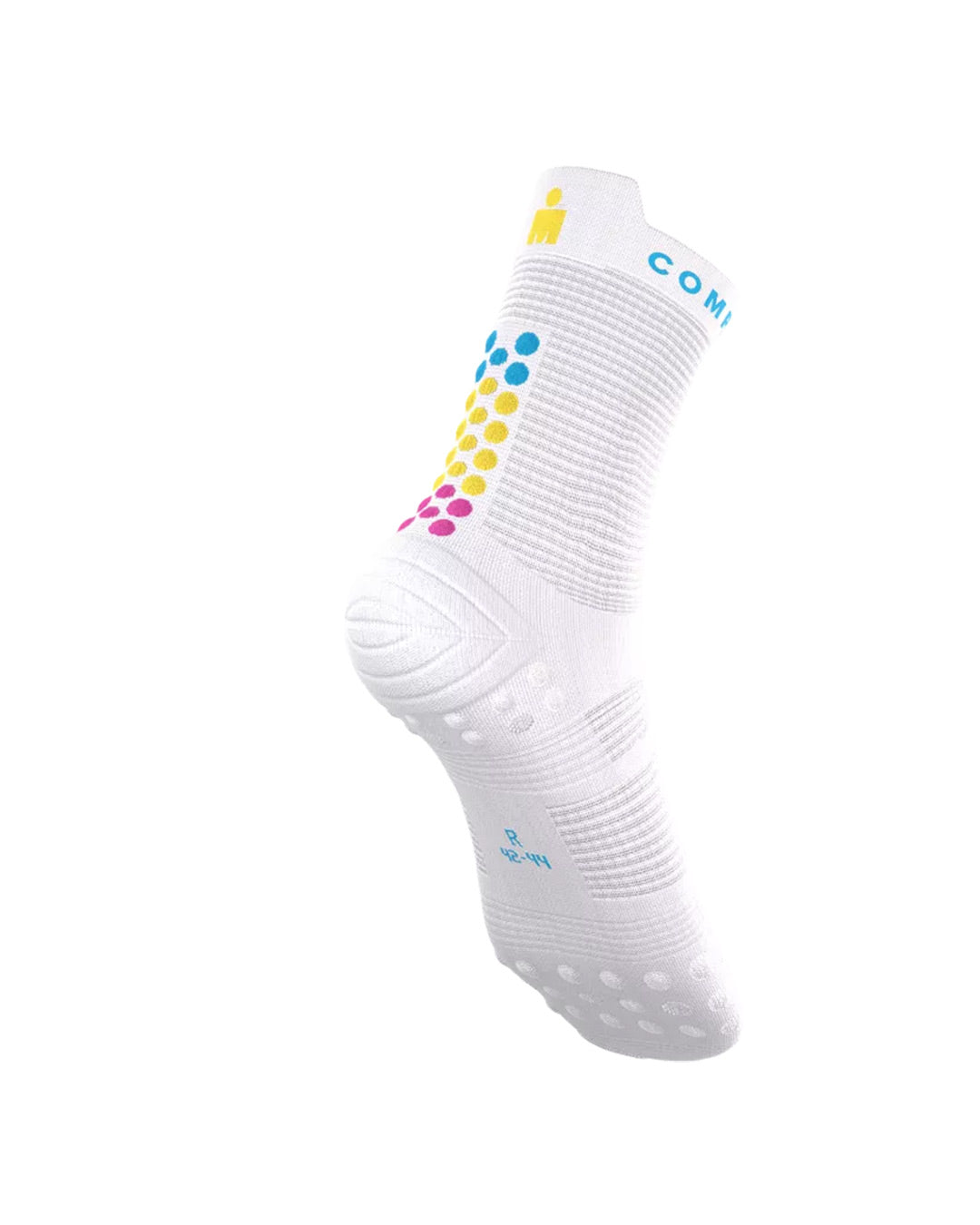 Compressport Unisex's Pro Racing Socks v4.0 Run High Ironman 2026 L2 - White