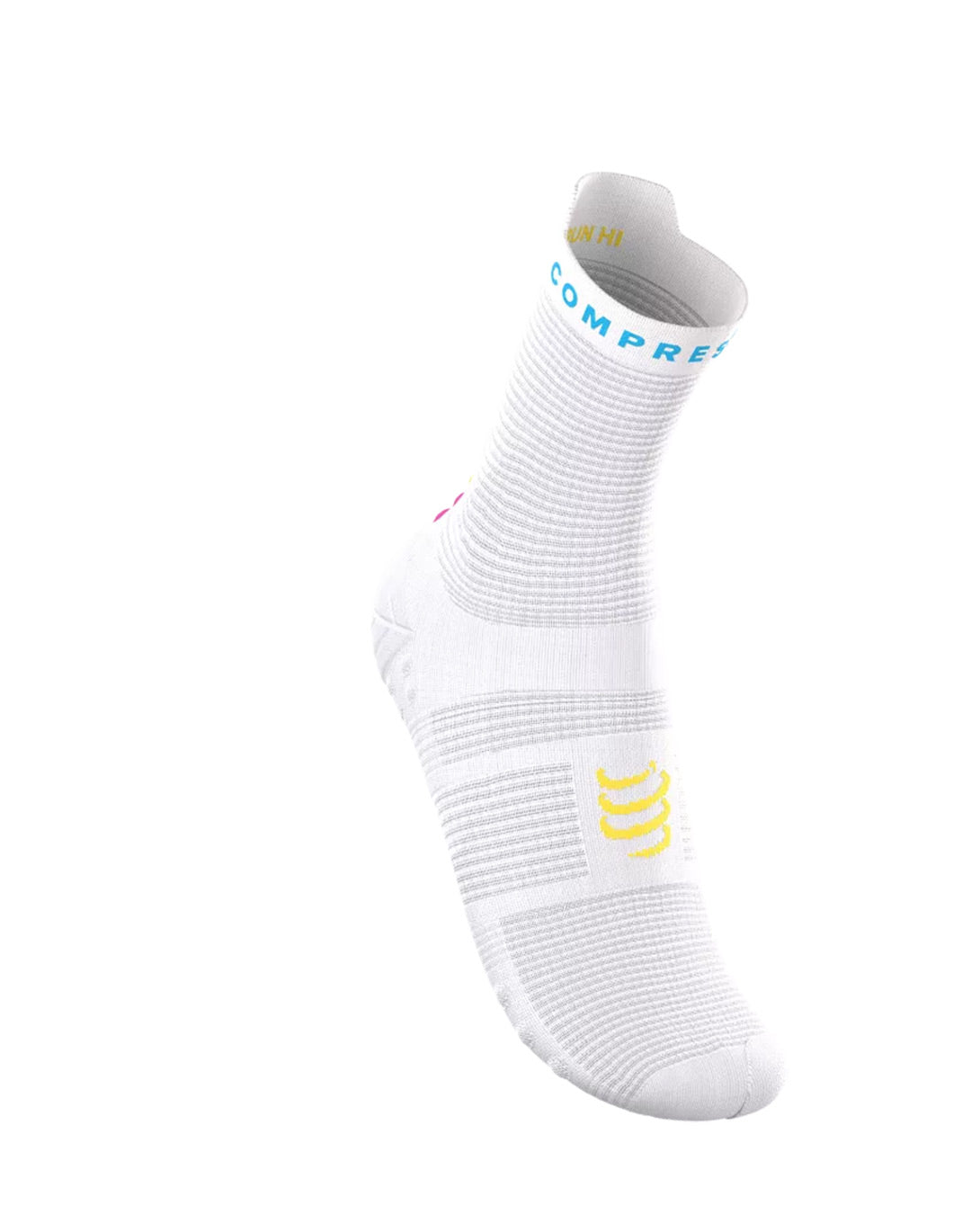 Compressport Unisex's Pro Racing Socks v4.0 Run High Ironman 2026 L2 - White