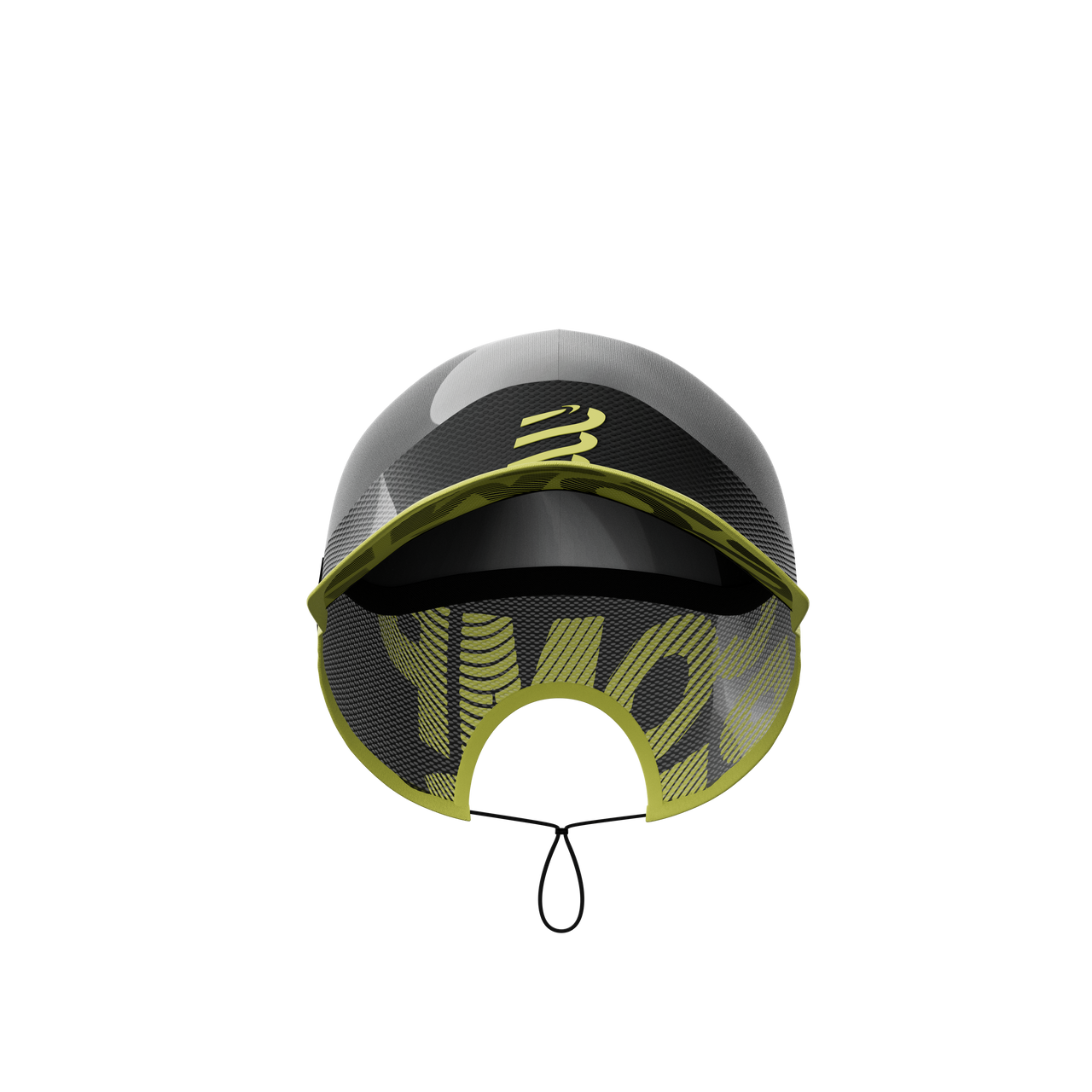 Compressport Unisex's Pro Racing Cap - Black/White/Safety Yellow