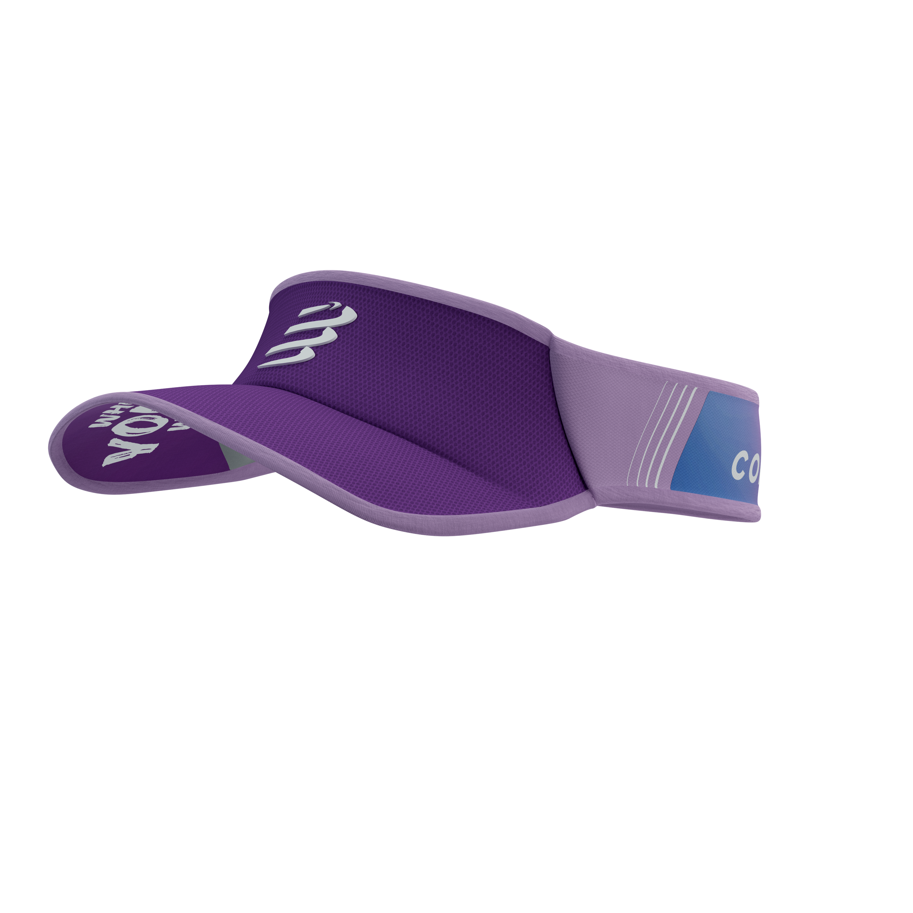 Compressport Unisex's Visor Ultralight - Royal Lilac/White