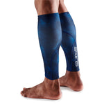 SKINS Unisex 3-Series Essentials Calf Tight - Marine Blue Geo