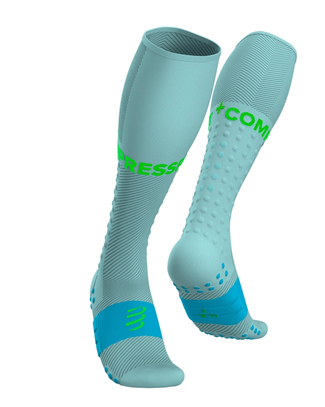 Compressport Unisex's Full Socks Run - Ether/Norse Blue