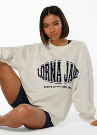 Lorna Jane Sports League Oversized Sweat - Porcelain