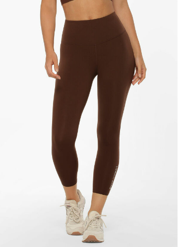 Lorna Jane Lotus No Chafe Ankle Biter Leggings - Espresso