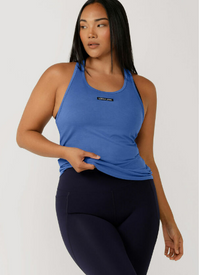 Lorna Jane Cross Trainer Active Tank - Azure Blue