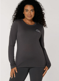 Lorna Jane Lotus Long Sleeve Top - Titanium