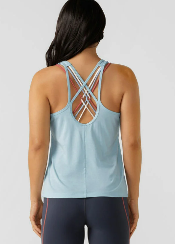 Lorna Jane In Alignment Active Tank - Blue Sky