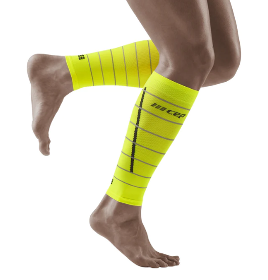 CEP Men's Reflective Calf Sleeves - Neon Yellow ( WS50FZ )