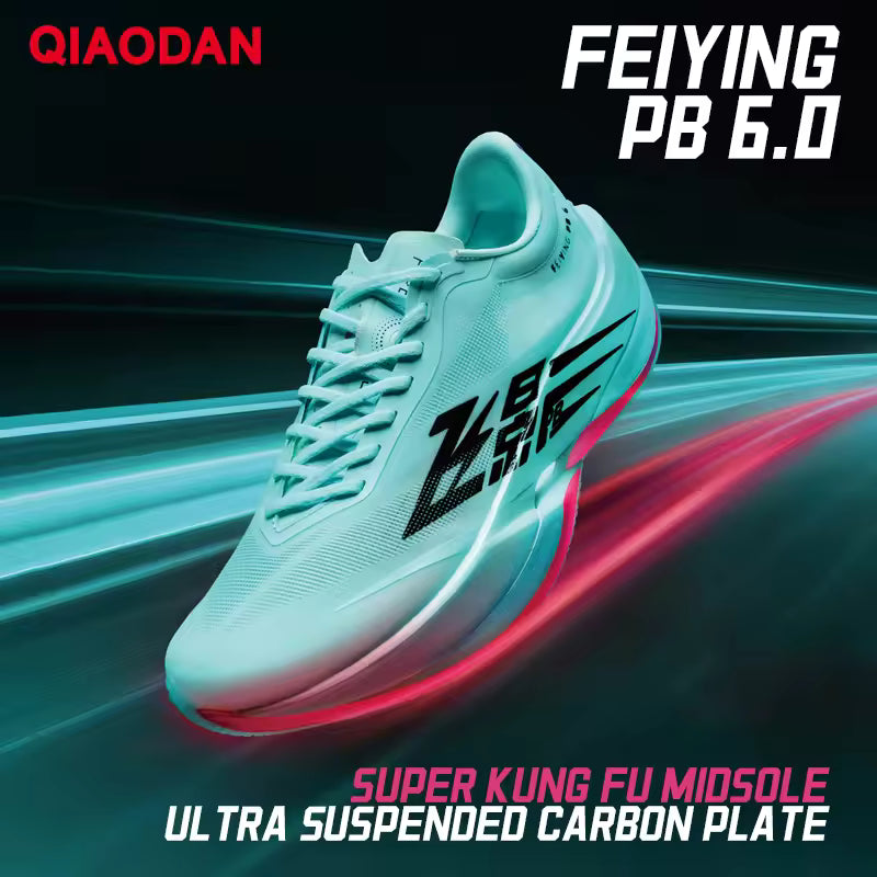 Qiaodan Men's FeiYing PB 6.0 - Glacier Lake Blue/Fluorescent Feiying Pink
