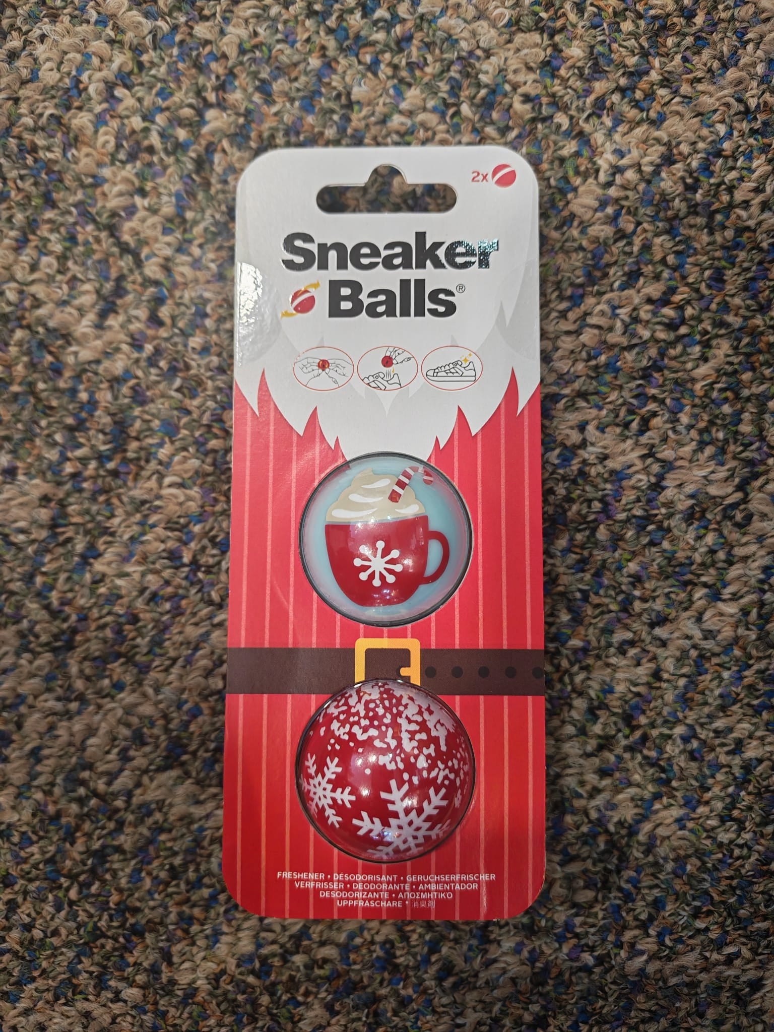 Sneaker Balls Xmas Santa x 2 ball