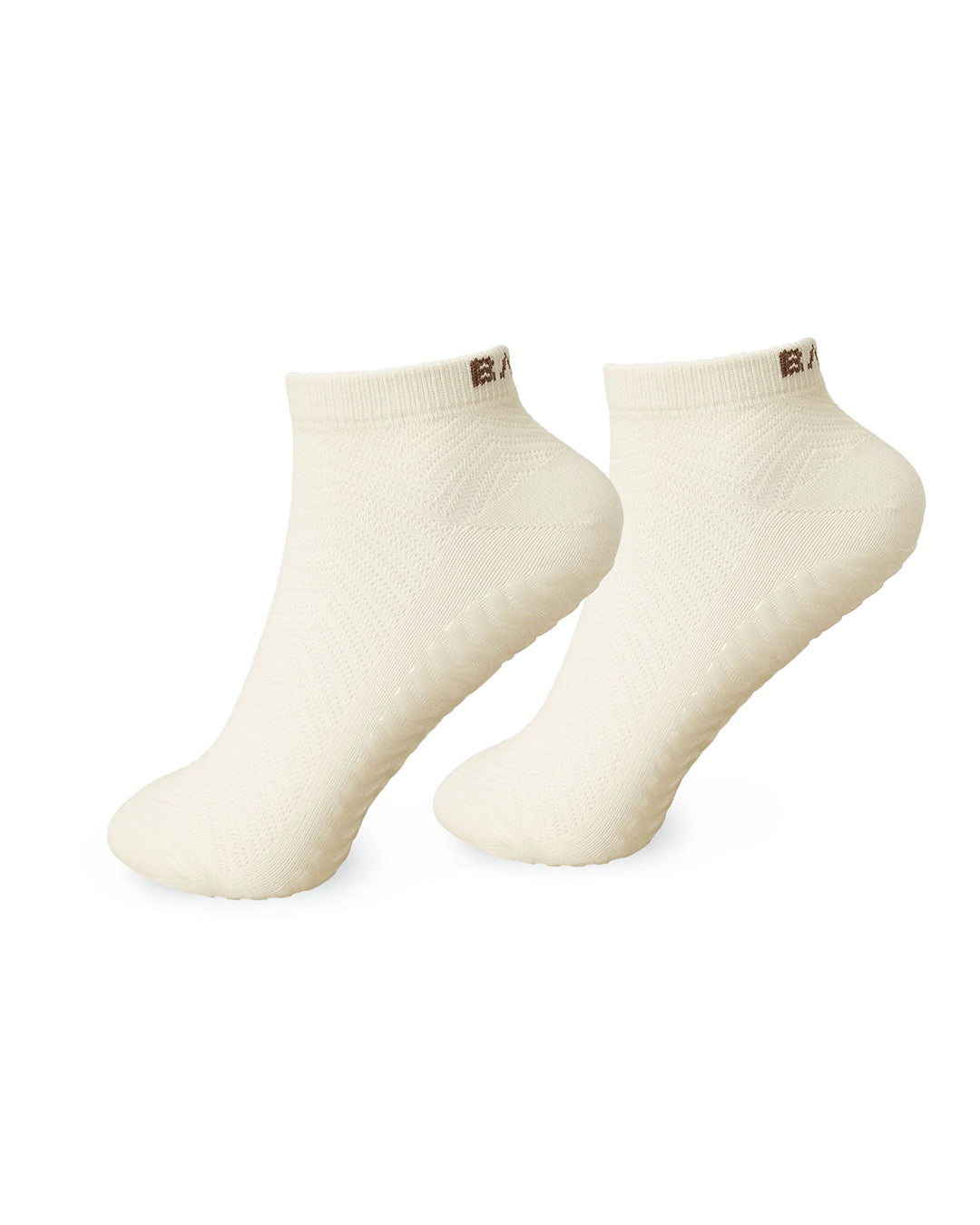 BAHE Studio Grippy Ankle Socks - Coconut/Cinnamon