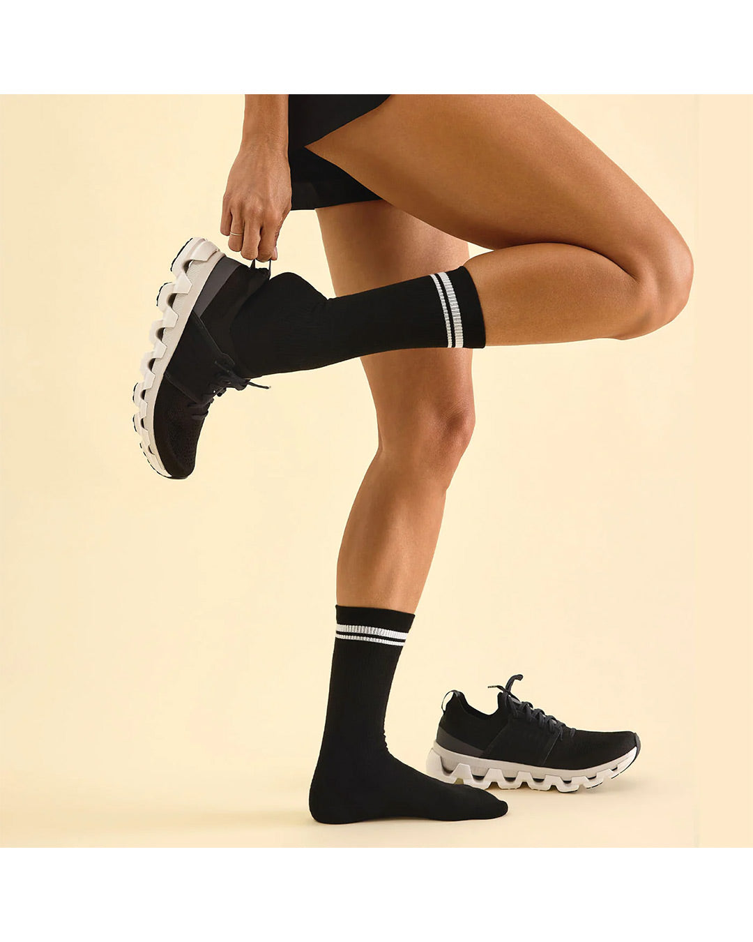 TAVI Tempo Lite Crew - Black/White