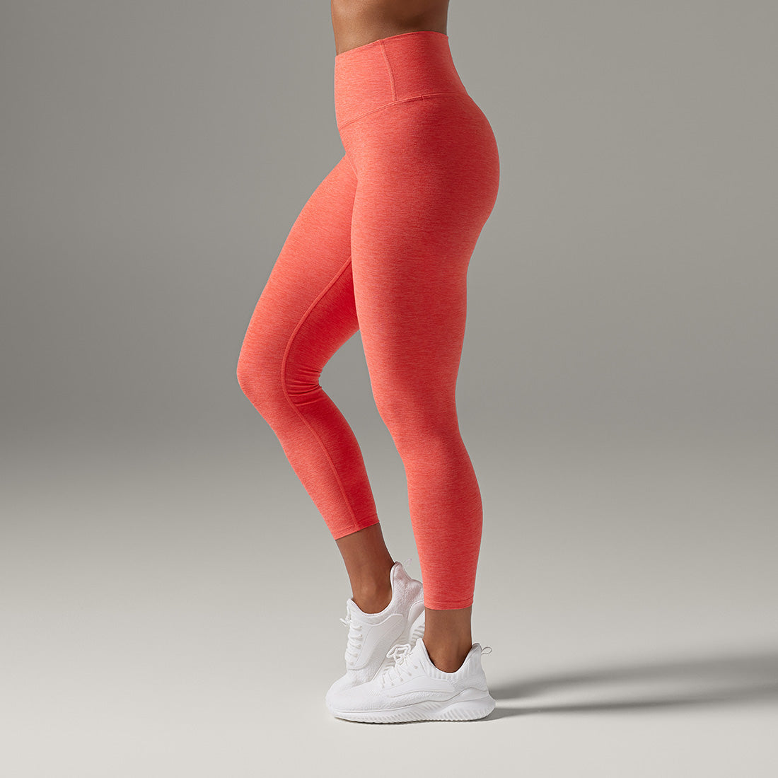 TAVI Tavicloud High Waisted 7/8 Tight - Hot Coral Spacedye