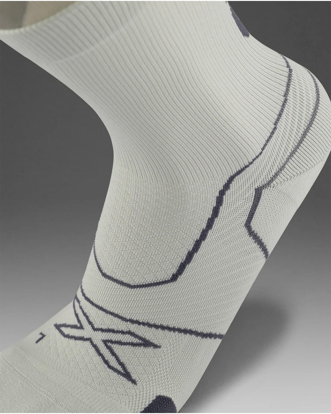 2XU Unisex's Vectr Cushion Crew Socks - Moon/Jupiter