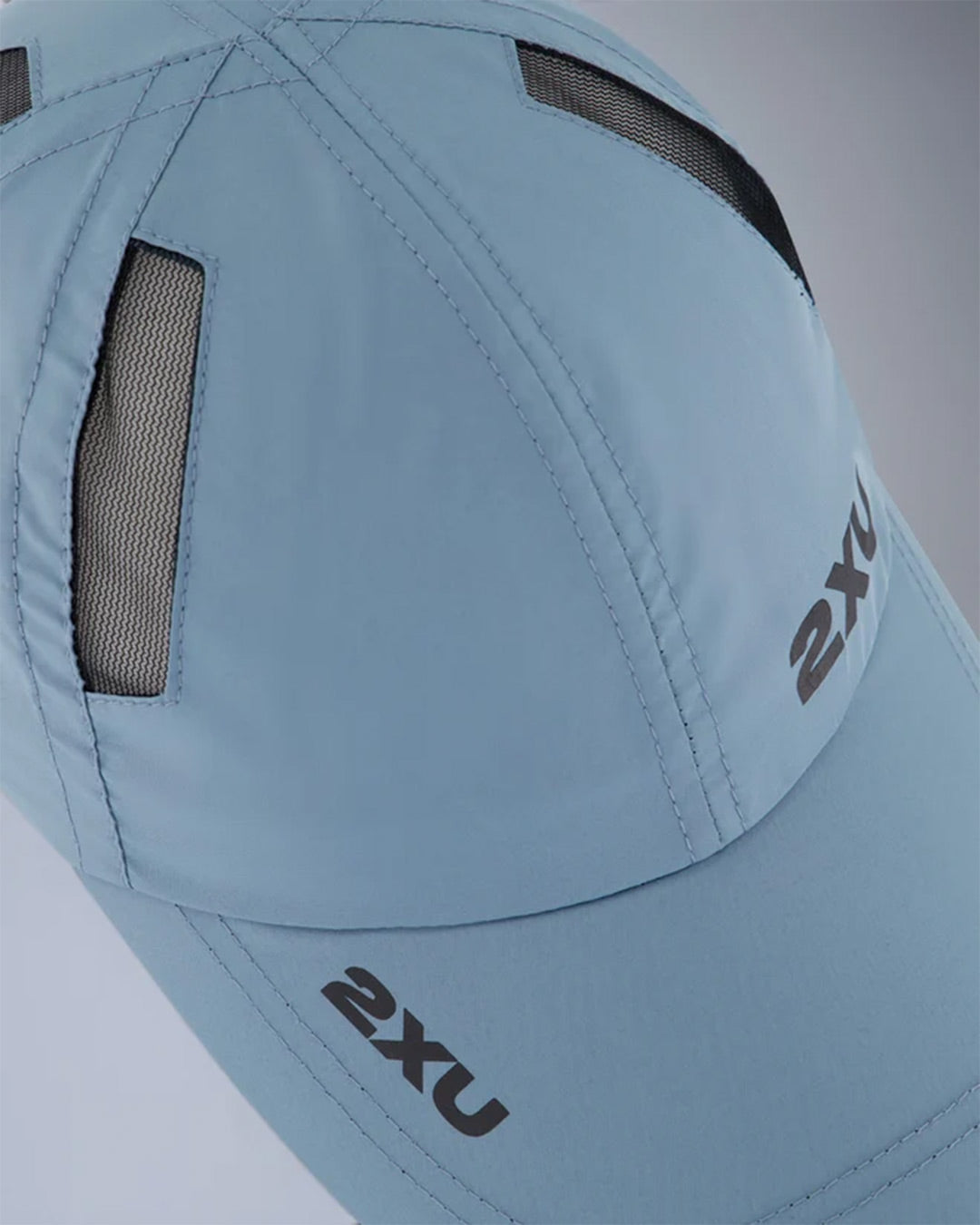 2XU Unisex's Run Cap - Blue Shade/Black