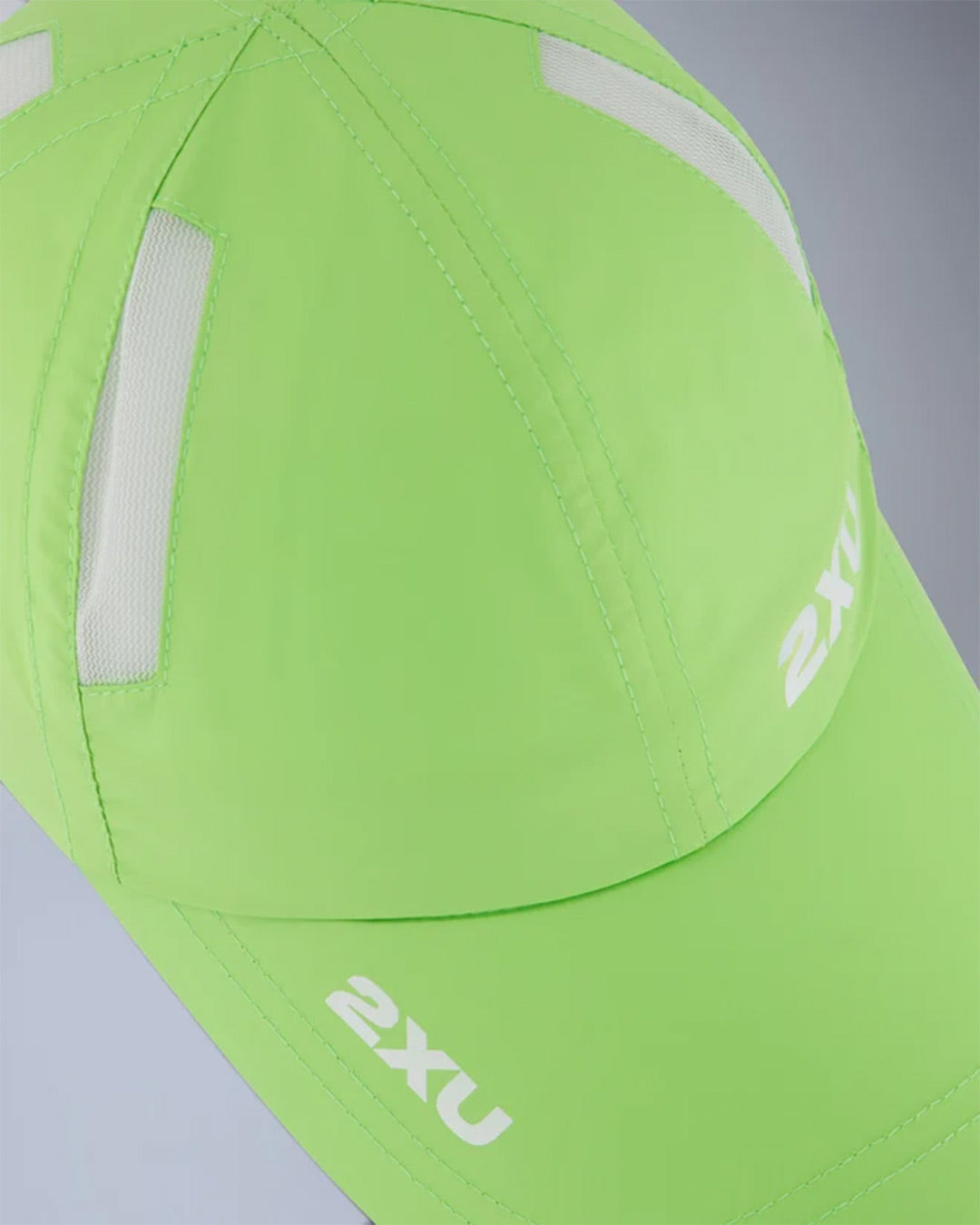 2XU Unisex's Run Cap - Lime Zest/White