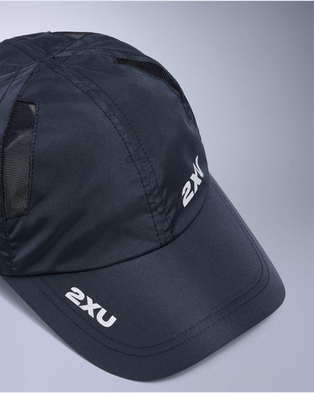 2XU Unisex's Run Cap - Midnight/Silver