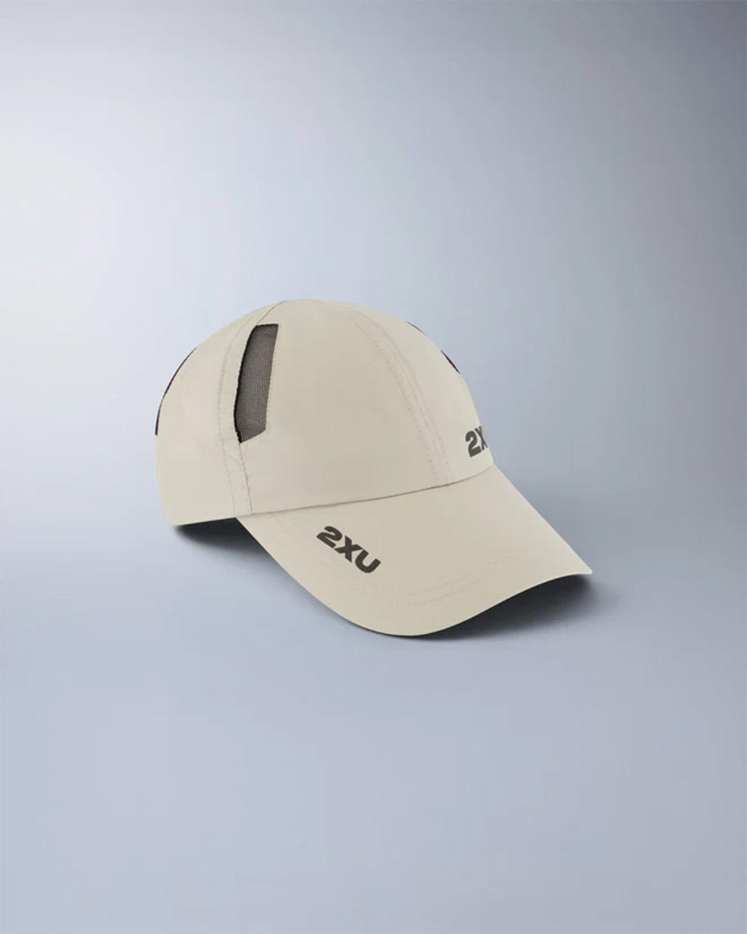 2XU Unisex's Run Cap - Pebble/Black