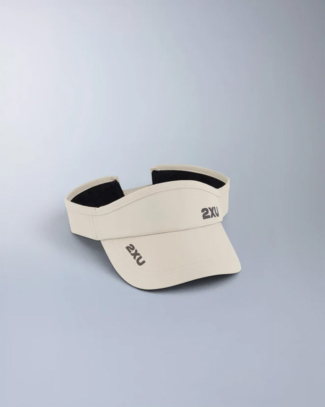 2XU Unisex's Run Visor - Pebble/Black