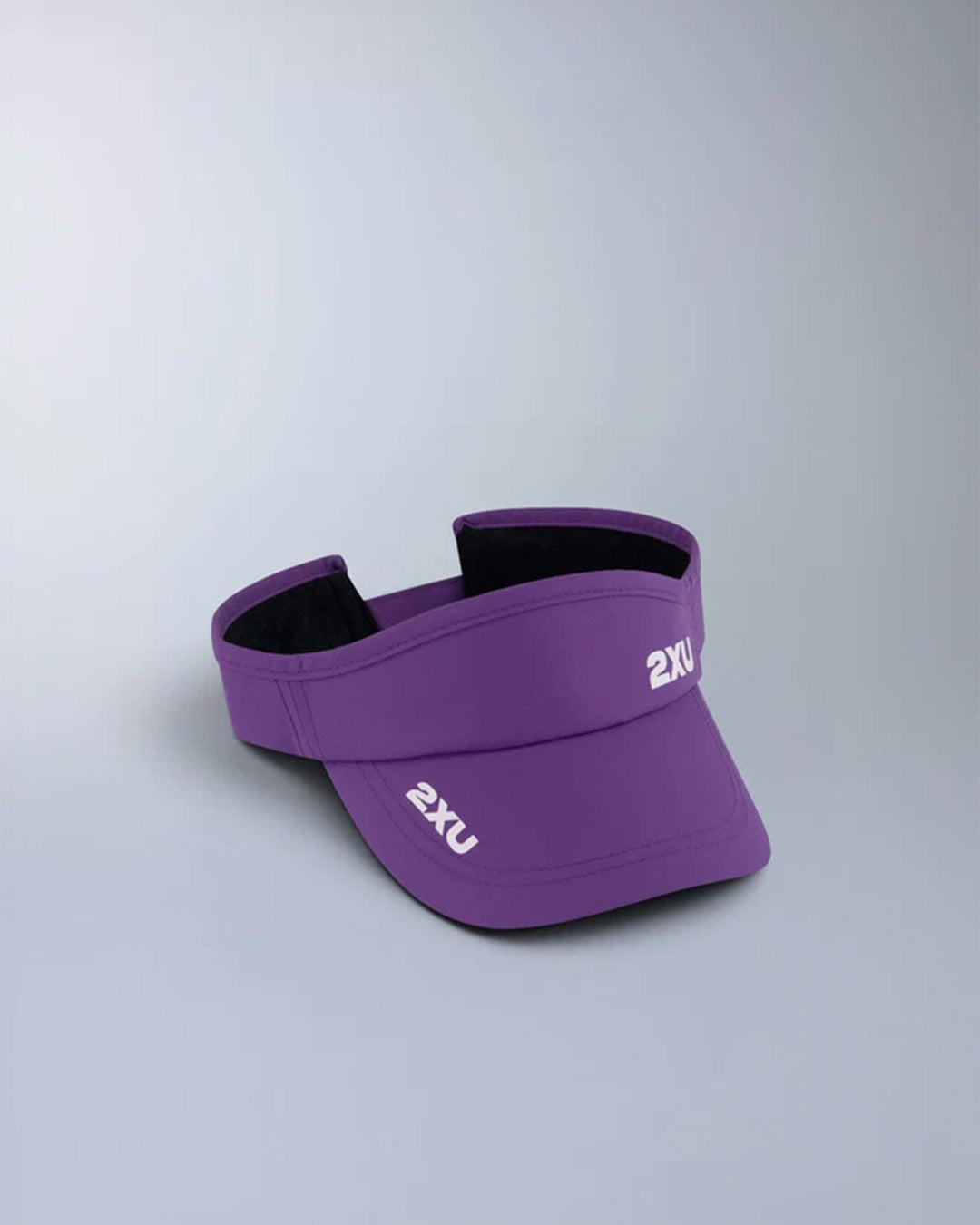 2XU Unisex's Run Visor - Purple Flash/White
