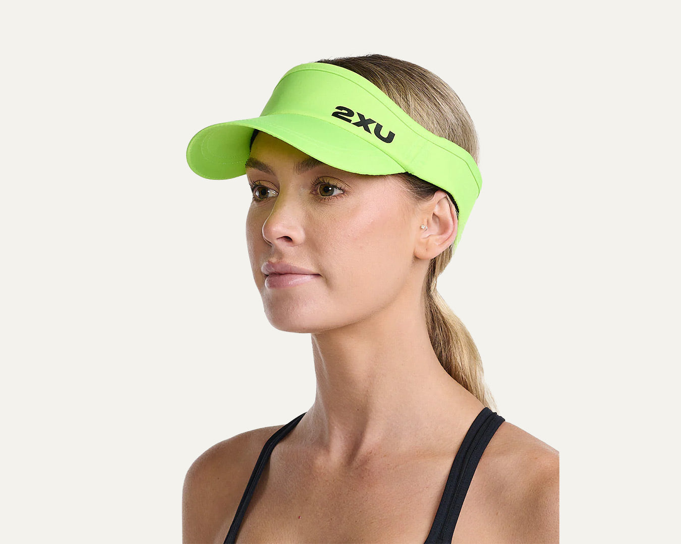 2XU Unisex's Run Visor - Volt/Black