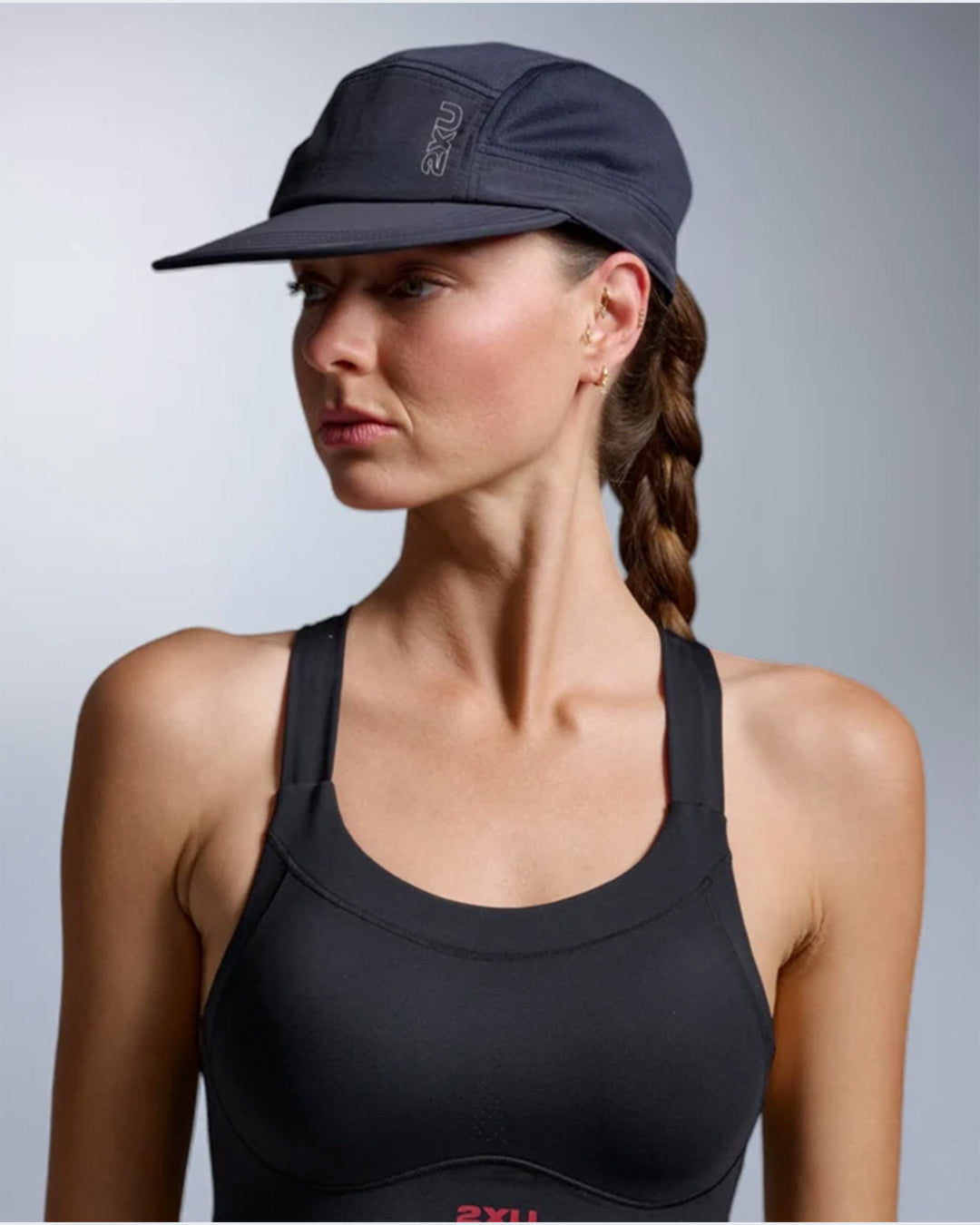 2XU Unisex's Light Speed Cap - Midnight/Silver Reflective