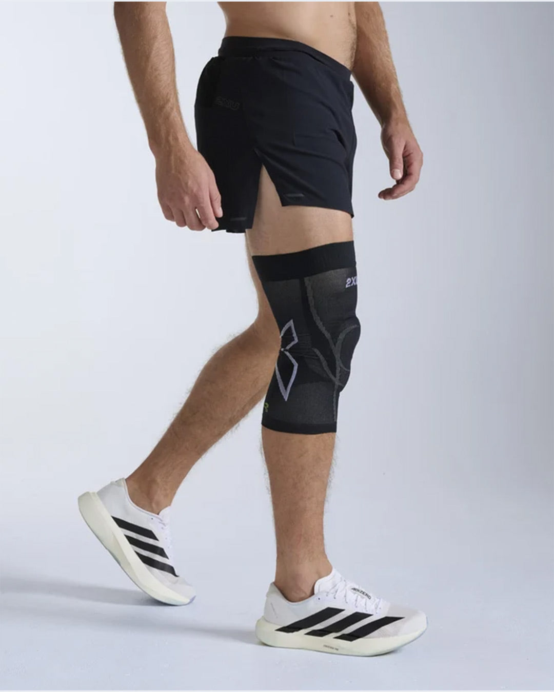 2XU Unisex's Pain Relief Knee Brace - Grey/Black