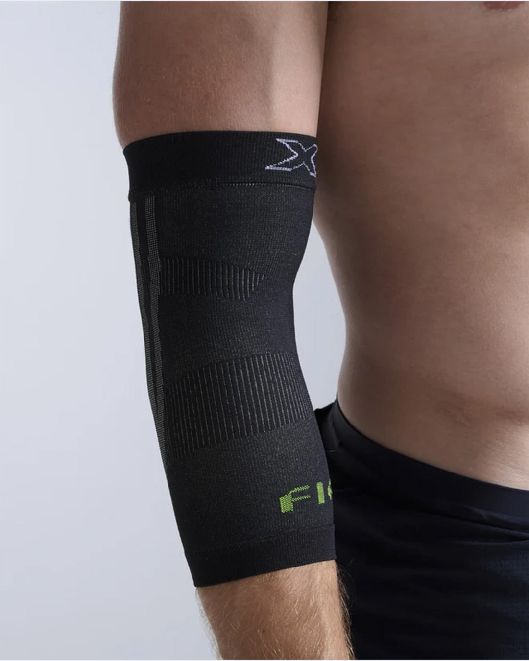 2XU Unisex's Pain Relief Elbow Support Sleeves - Grey/Black