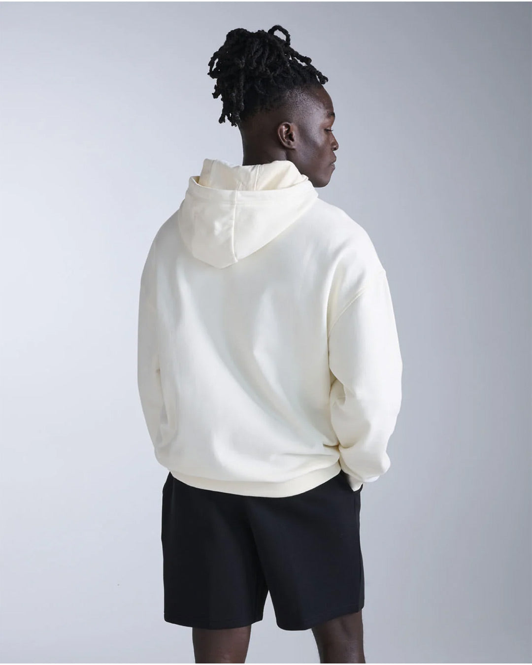 2XU Unisex's EZ Oversized Organic Cotton Hoodie - Chalk/Chalk