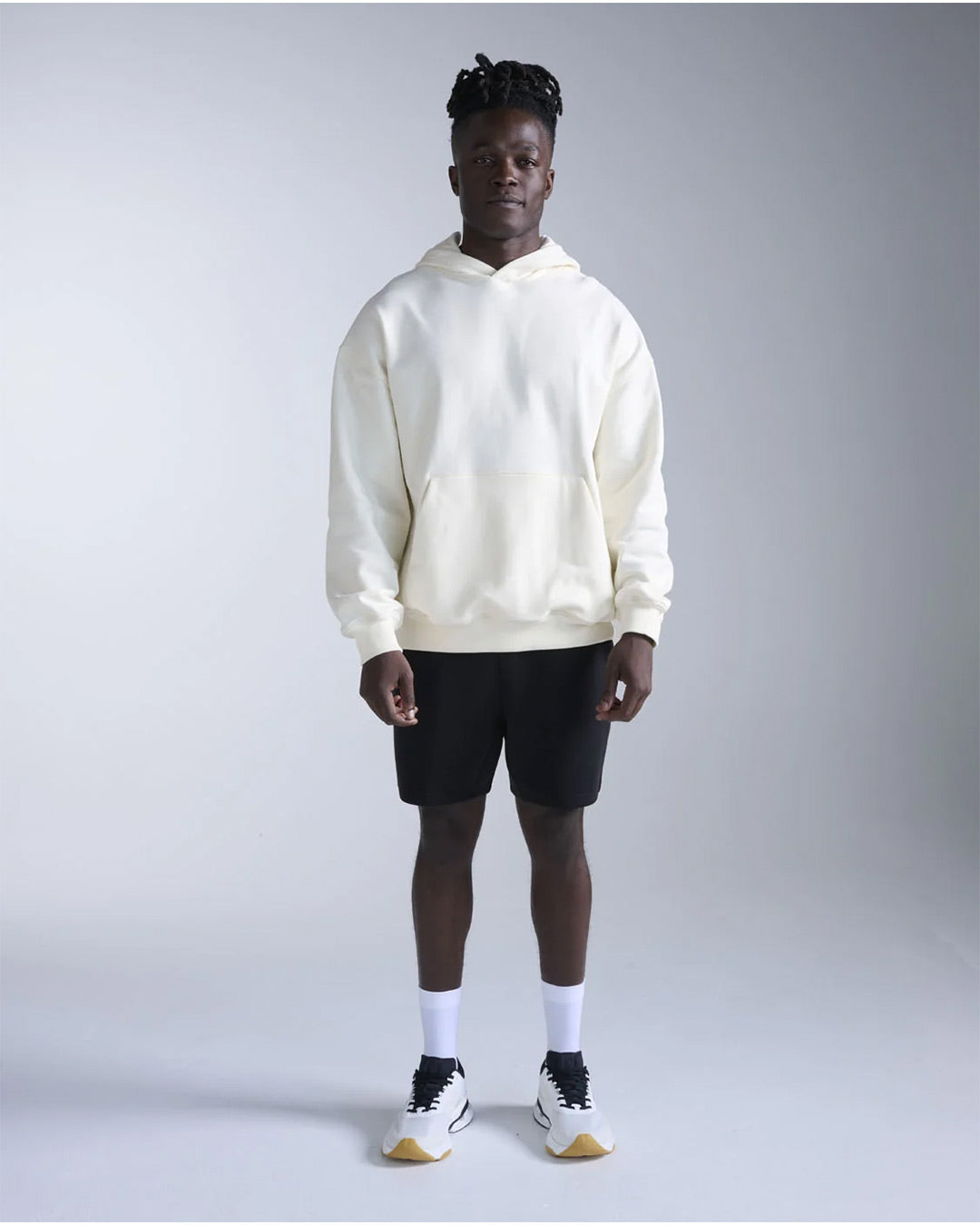 2XU Unisex's EZ Oversized Organic Cotton Hoodie - Chalk/Chalk