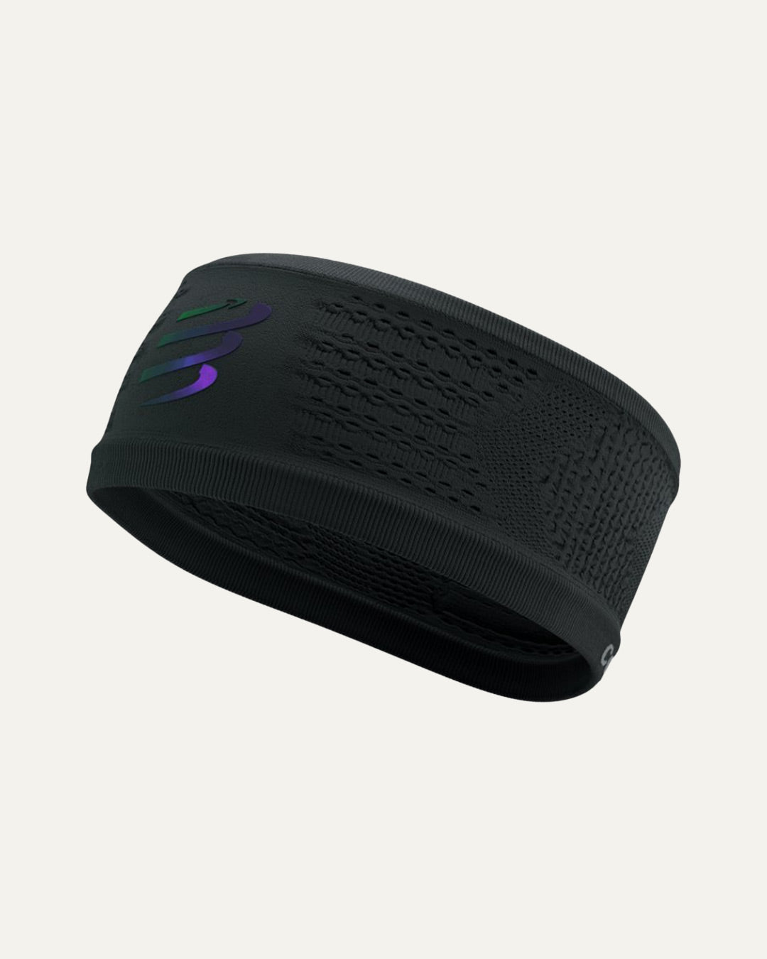 Compressport Unisex's Headband On/Off - Black/Aurora